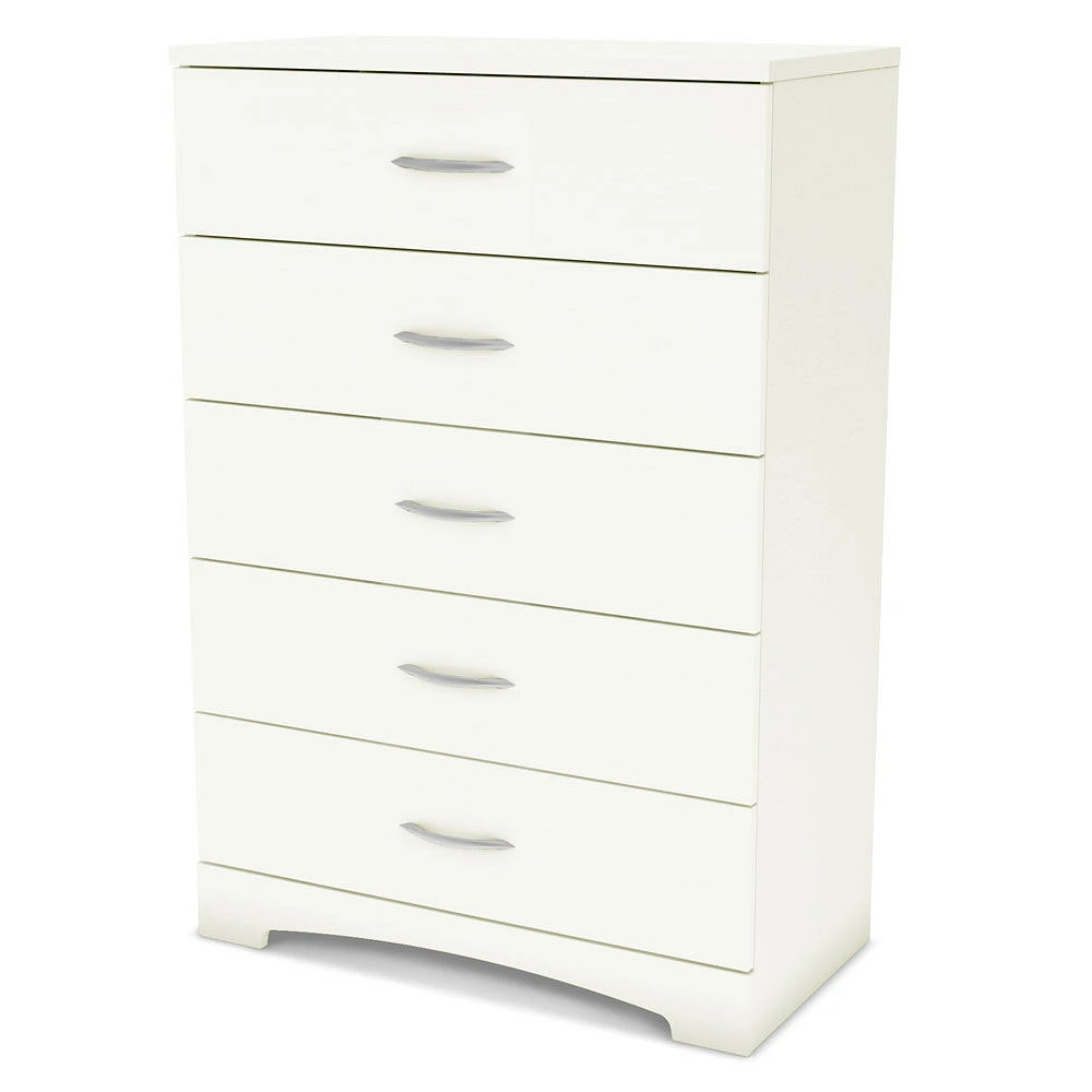 Step One 5-Drawer Chest Dresser- Pure White