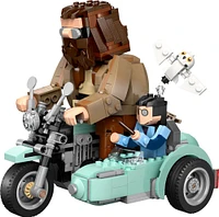 LEGO Harry Potter Hagrid & Harry's Motorcycle Ride Building Toy - Kids Motorcycle Toy for Boys and Girls - 76443