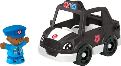 Fisher-Price Little People Police Car, Push-Along Toy Vehicle & Figure for Toddlers & Kids