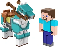 Minecraft - Steve et Son Cheval en Diamant