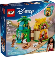 LEGO Disney Les jeux de Moana sur l'île, Modèle à construire avec maison pour minipoupée 43260