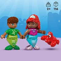 LEGO DUPLO Disney Ariel's Magical Underwater Palace Building Set, The Little Mermaid Toy for Toddlers, 10435