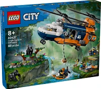 LEGO City Jungle Explorer Helicopter at Base Camp Building Toy, 60437