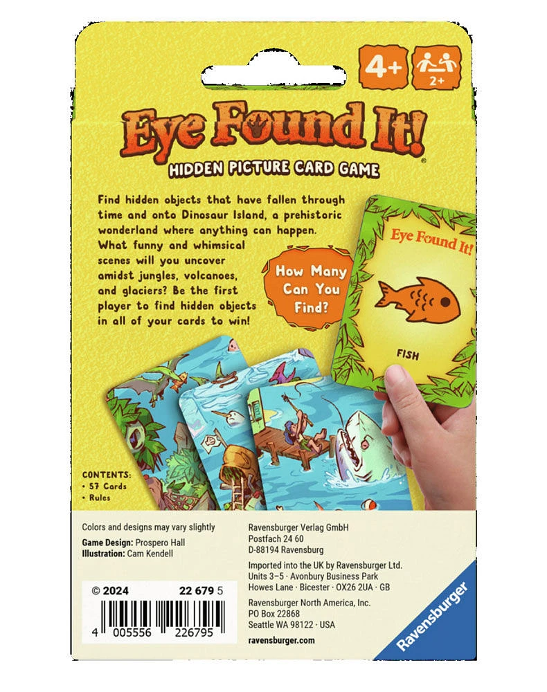 Eye Found It! Dino Island Card Game - English Edition