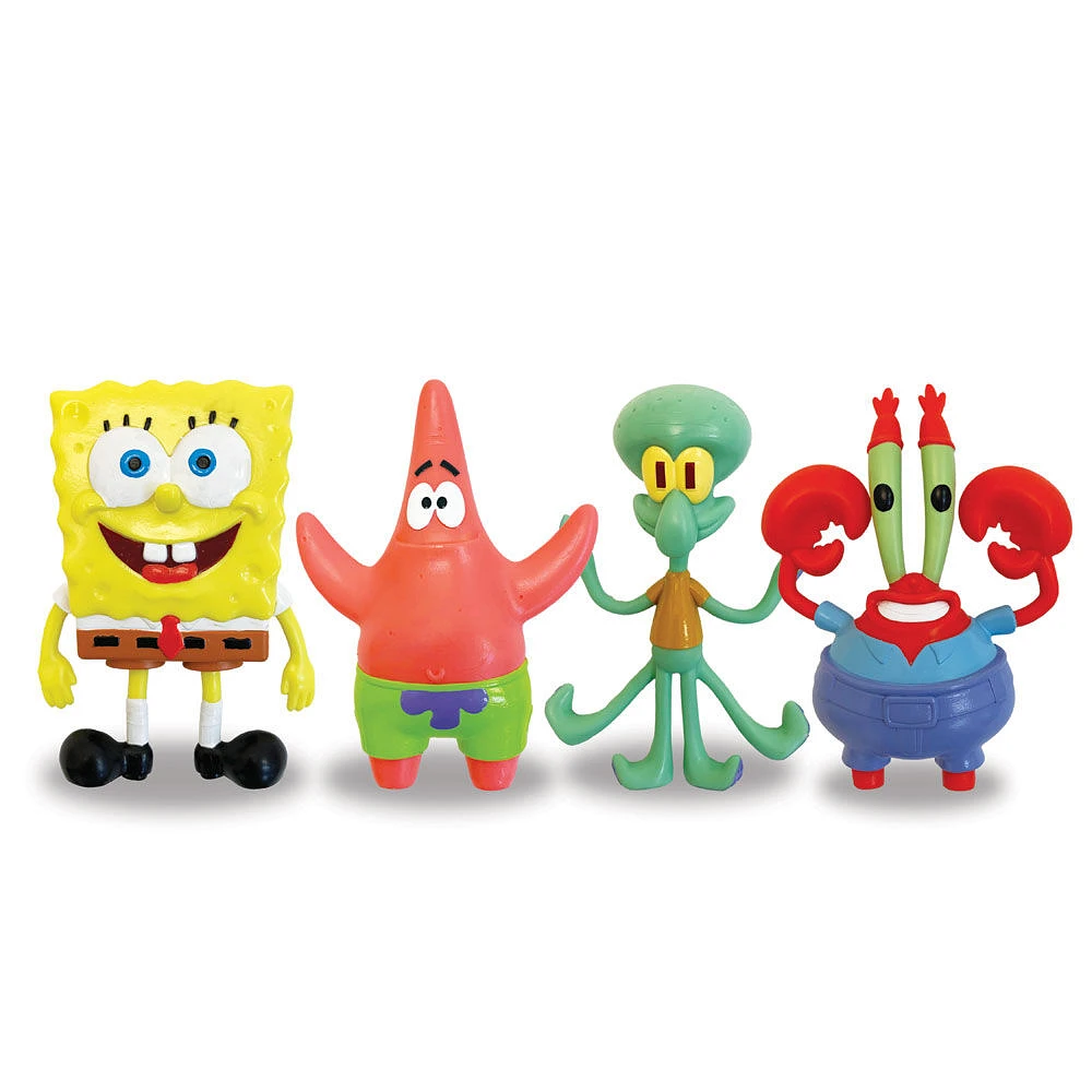 Flexfigs -  Nickeloean Spongebob & Friends 4-Pack (Series 1)