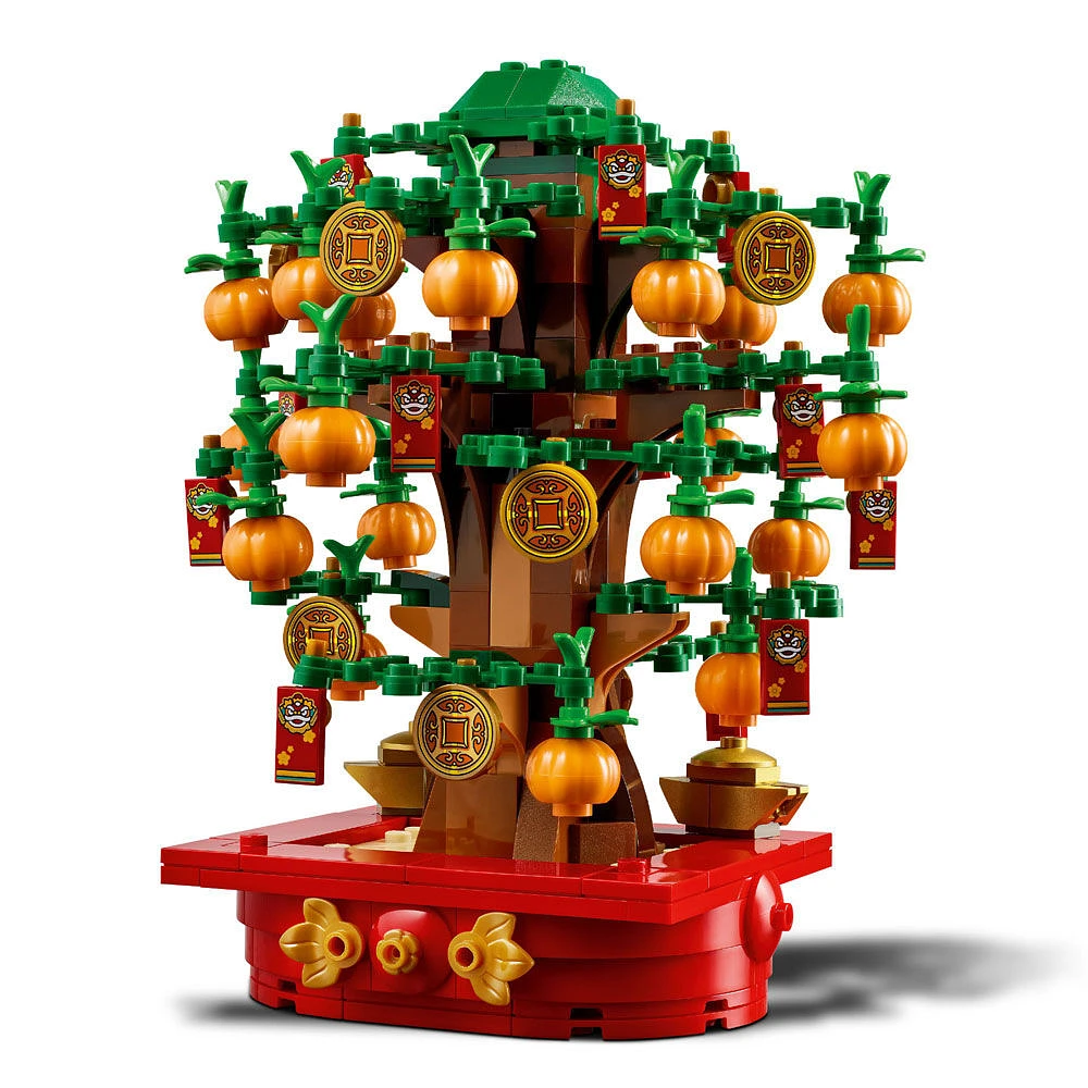 LEGO Arbre à monnaie Ensemble de construction pour enfants, Cadeau du Nouvel An lunaire pour garçons et filles 40648