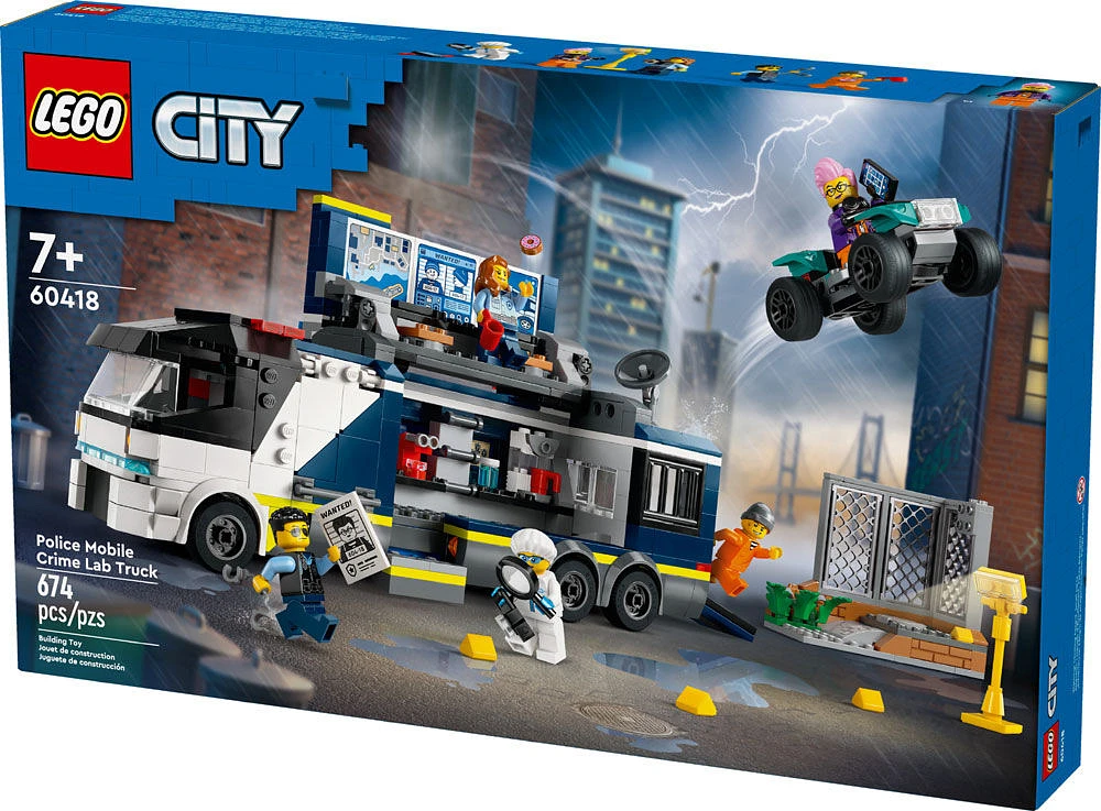 LEGO City Police Mobile Crime Lab Truck Toy 60418