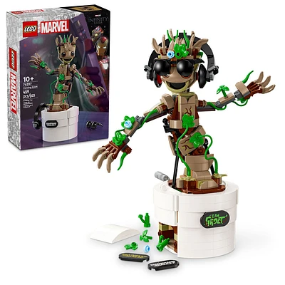 LEGO Marvel Dancing Groot, Birthday Gift for Kids, Guardians of the Galaxy Toy, Buildable Marvel Gift, 76297