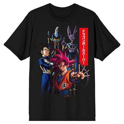Dragon Ball Z Super Group 3D Men’s Black T-Shirt