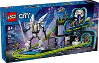 LEGO City Robot World Roller-Coaster Park Set, Building Toy with 8 Minifigures, Creative Gift for Kids, 60421