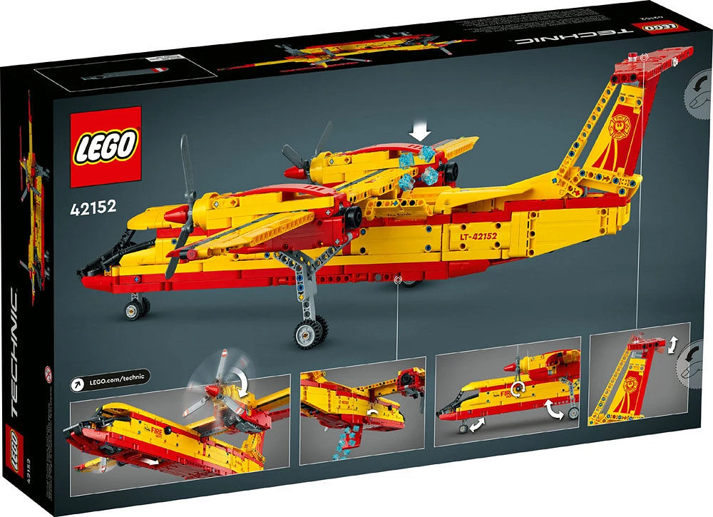 LEGO Technic Firefighter Aircraft 42152 Building Toy Set; A Model Airplane Project for Kids Aged 10+ (1,134 Pieces)