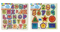 Puzzles Alphabet, Chiffres Et Formes - 1 par commande, l'assortiment peut varier (Chacun vendu séparément, sélectionné au hasard)