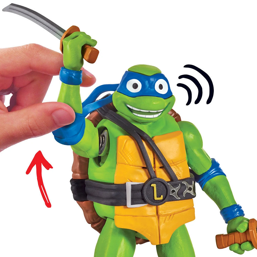 Teenage Mutant Ninja Turtles: Mutant Mayhem Leonardo Deluxe Ninja Shouts Figure