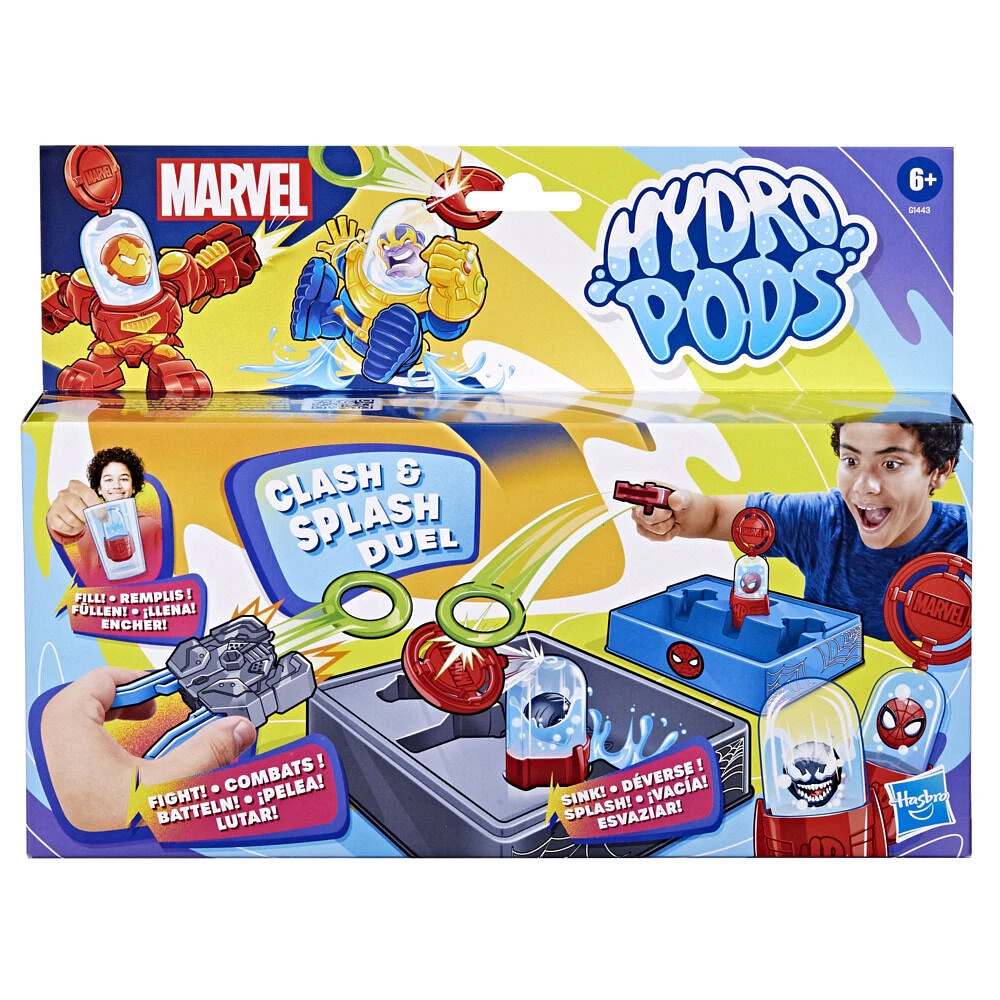 Hydro Pods Marvel Clash & Splash Duel, Water Activated Battle Toy