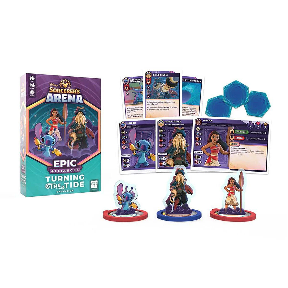 USAopoly Disney Sorcerer's Arena: Epic Alliances Turning the Tide Card Game Expansion - English Edition