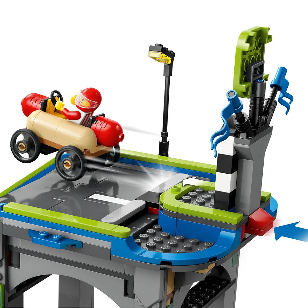 LEGO City No Limits: Race Car Ramp Track Building Toy - Soap Box Car Ramp for Racing with 2 Cars - 60460