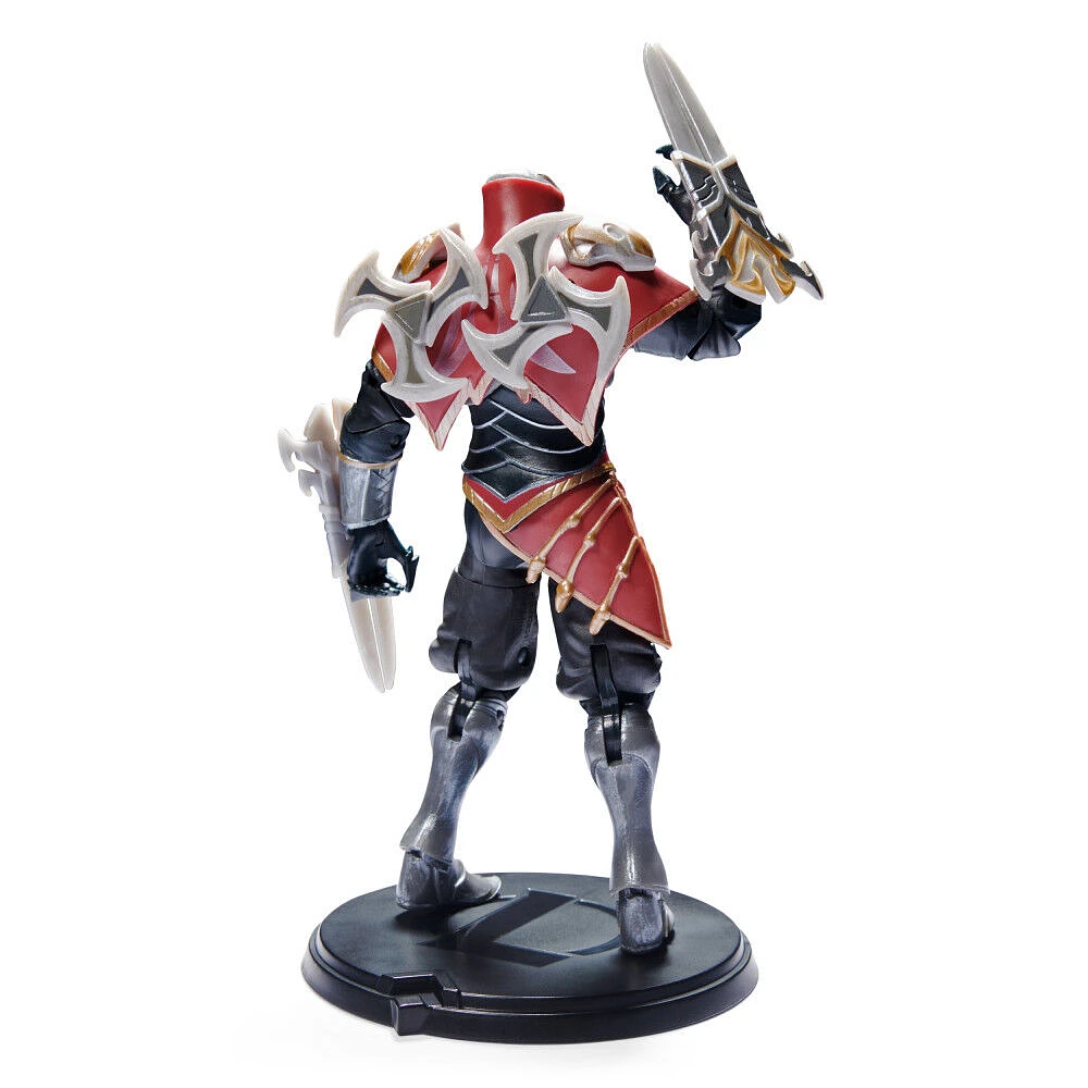 League of Legends, 6-Inch Zed Collectible Figure w/ Premium Details and 2 Accessories, The Champion Collection, Collector Grade