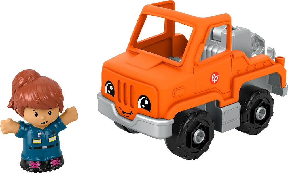 Fisher-Price Little People Help and Go Tow Truck et Figure Set pour tout-petits, 2 pièces