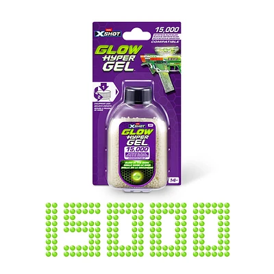 XSHOT Hyper Gel Glow Pellet Refill Pack (15,000 Hyper Gel Pellets) par ZURU