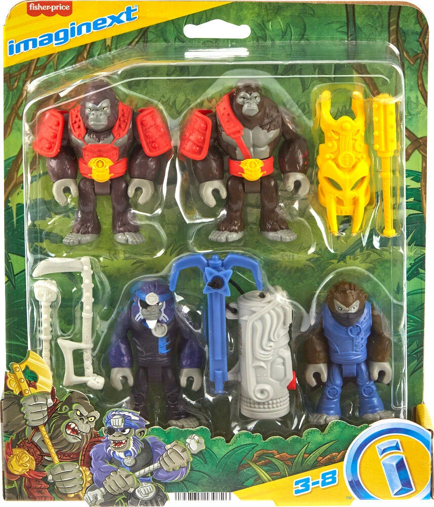 Fisher-Price Imaginext-Armée Singe vs Gorille-Coffret de figurines