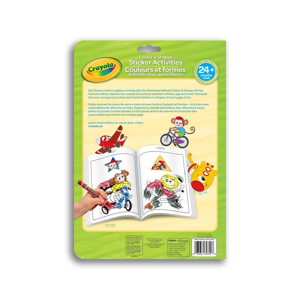 Colour and Shape Activity Whimsical Wheels - English Edition