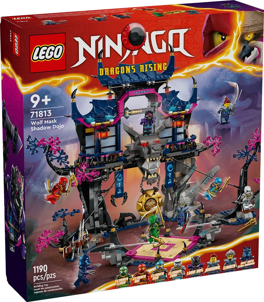 LEGO NINJAGO Wolf Mask Shadow Dojo Building Toy Set 71813