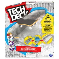 Tech Deck DIY Concrete Reusable Modeling Playset with Exclusive Enjoi Fingerboard, Rail, Molds, Skatepark Kit