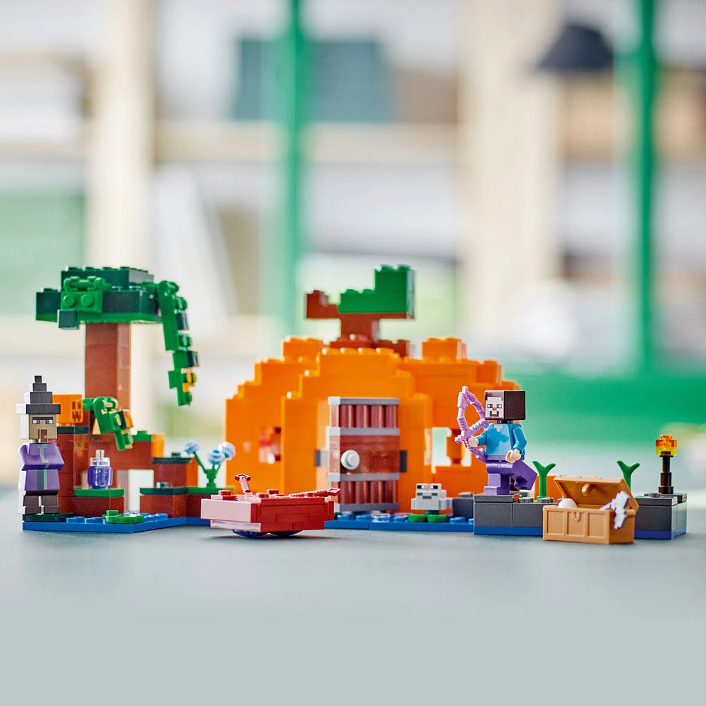 LEGO Minecraft La ferme de citrouilles 21248 ; Ensemble de jeu de construction (257 pièces)