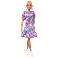 Barbie Fashionistas - Poupée 150 chauve à robe florale
