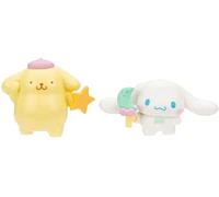 Hello Kitty et ses amis, ensemble de 2 figurines : Pays des rêves - Cinnamoroll Lollipop et Pompompurin Star