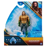 DC Comics, Aquaman Action Figure, 4-inch, 2 Accessories, Detailed Sculpt and Movie Styling, Collectible Superhero Kids Toy