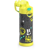 Bouteille d'eau FUNtainerMD avec bec, Grafitti Green, 16oz