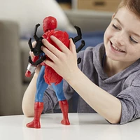 Marvel Spider-Man, figurine Thwip Blast Spider-Man de 28 cm avec accessoires