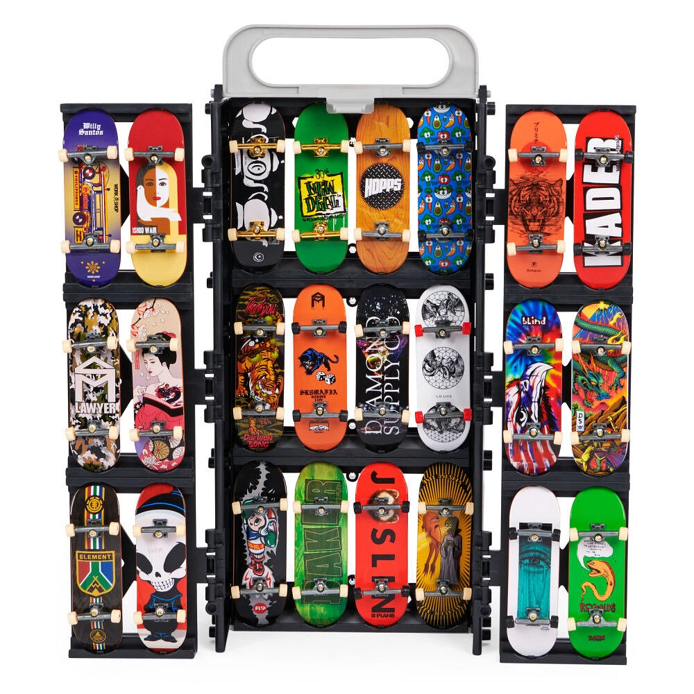 Tech Deck, Play and Display Transforming Ramp Set and Carrying Case with Exclusive Fingerboard