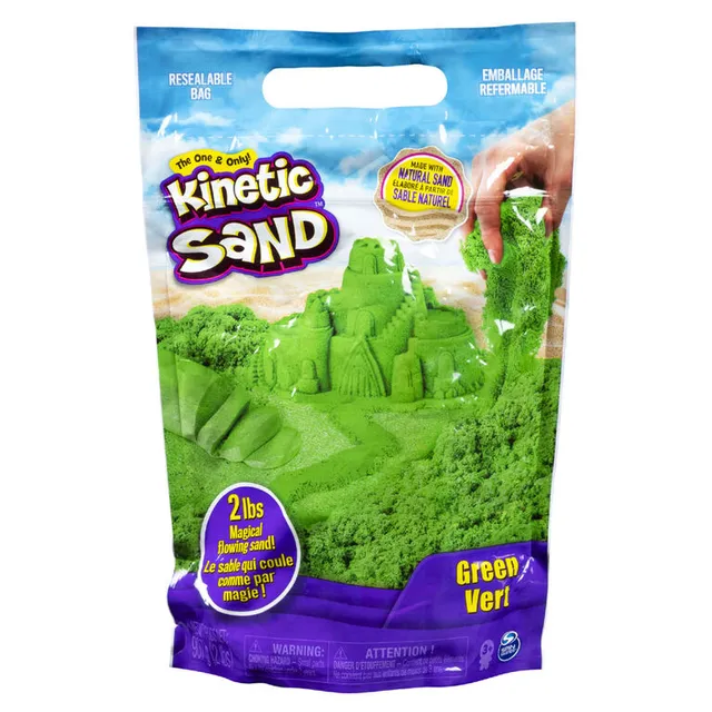 Kinetic Sand, Crystal Pink 907g Bag of All-Natural Shimmering Sand