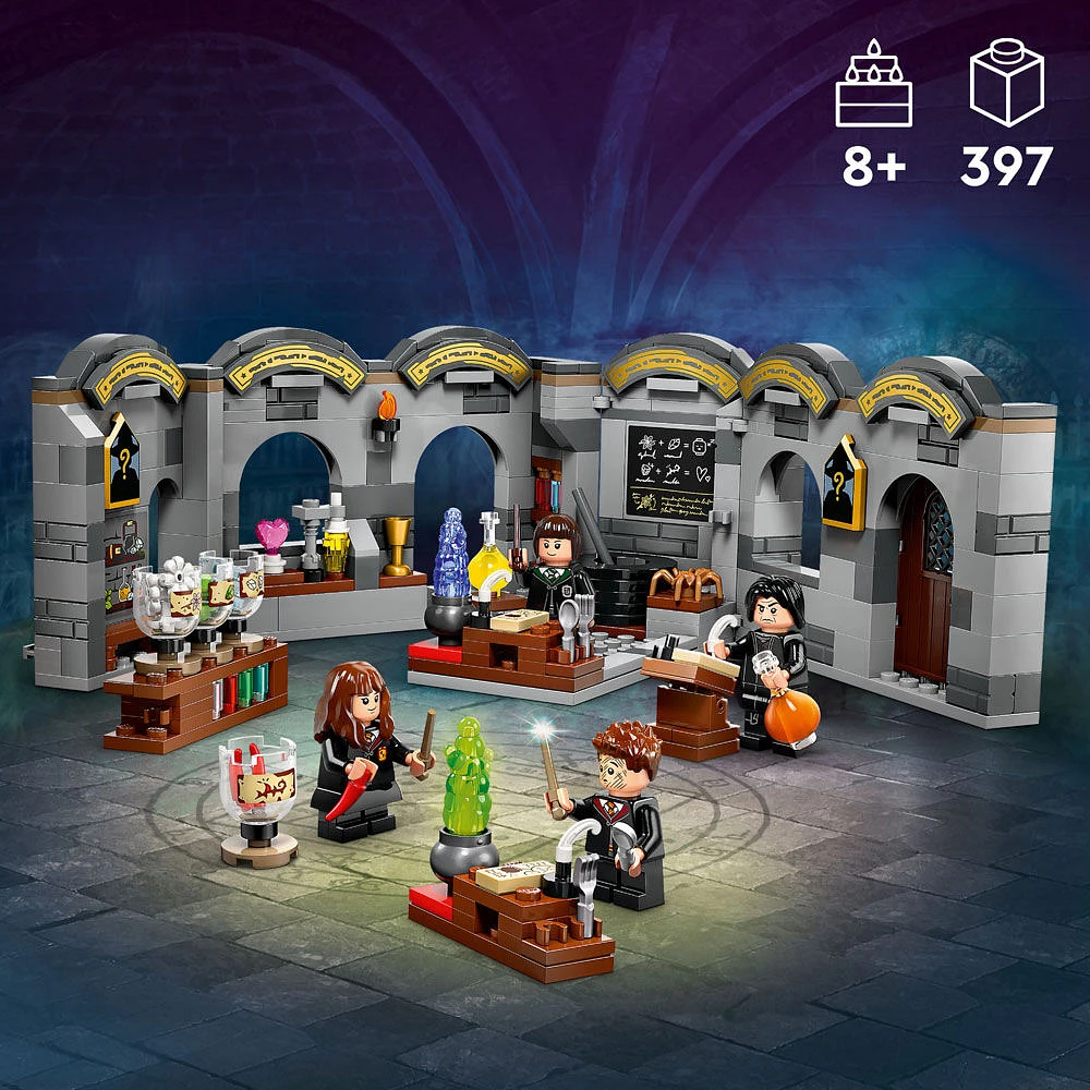 LEGO Harry Potter Hogwarts Castle: Potions Class Playset, Wizard Toy for Kids 76431