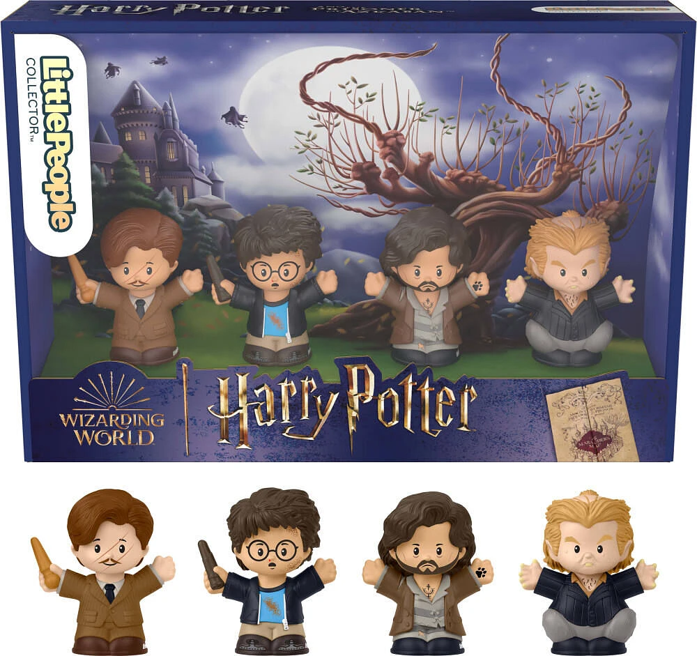 ​Little People Collector Harry Potter and the Prisoner of Azkaban Movie Special Edition Set for Adults & Fans, 4 Figures in Display Gift Package