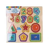 Puzzles Alphabet, Chiffres Et Formes - 1 par commande, l'assortiment peut varier (Chacun vendu séparément, sélectionné au hasard)