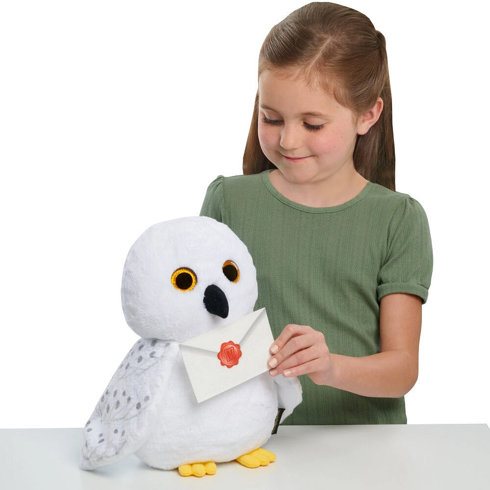 Harry Potter Collector Hedwig Plush Stuffed Owl Toy, White, Snowy Owl - R Exclusive
