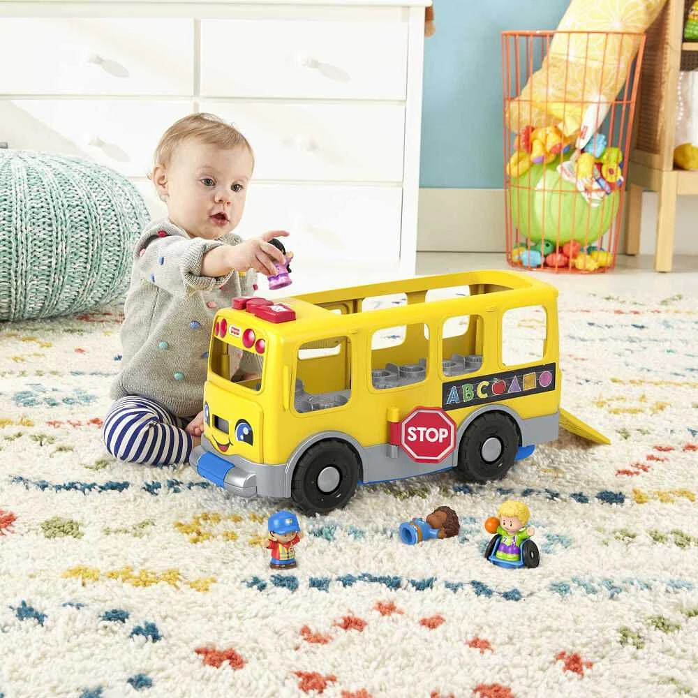 Fisher-Price - Little People - Gros autobus scolaire jaune