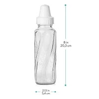 Classic Glass Baby Bottle (8oz, 3 Pack)