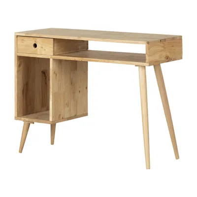 Kodali Computer Desk Natural Wood