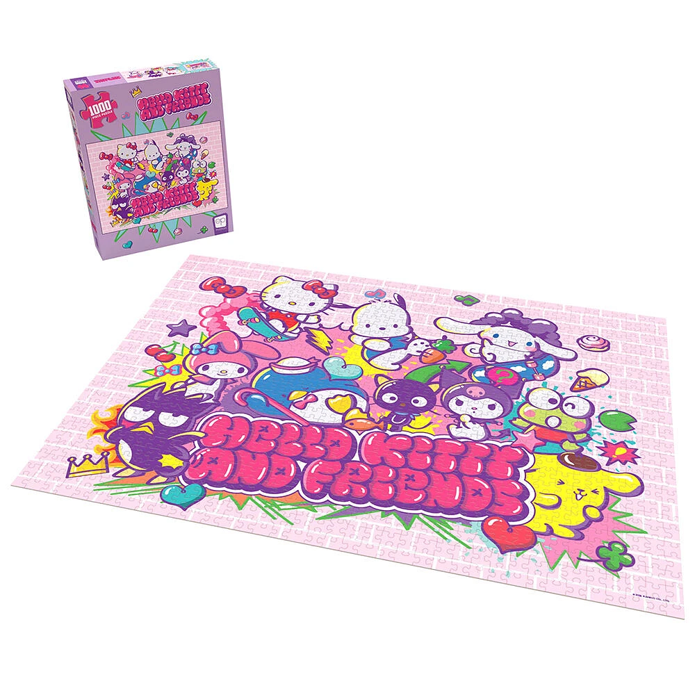 USAopoly Hello Kitty and Friends "Tokyo Skate" Casse-Tête De 1,000 Pièces - Édition anglaise