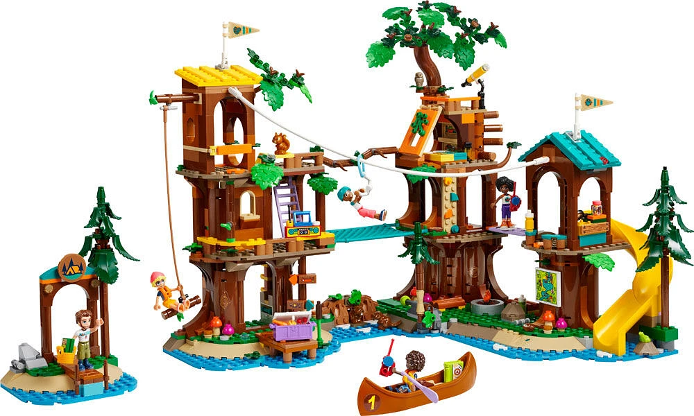 LEGO Friends Adventure Camp Tree House Camping Playset Toy, Gift Idea for Kids 42631