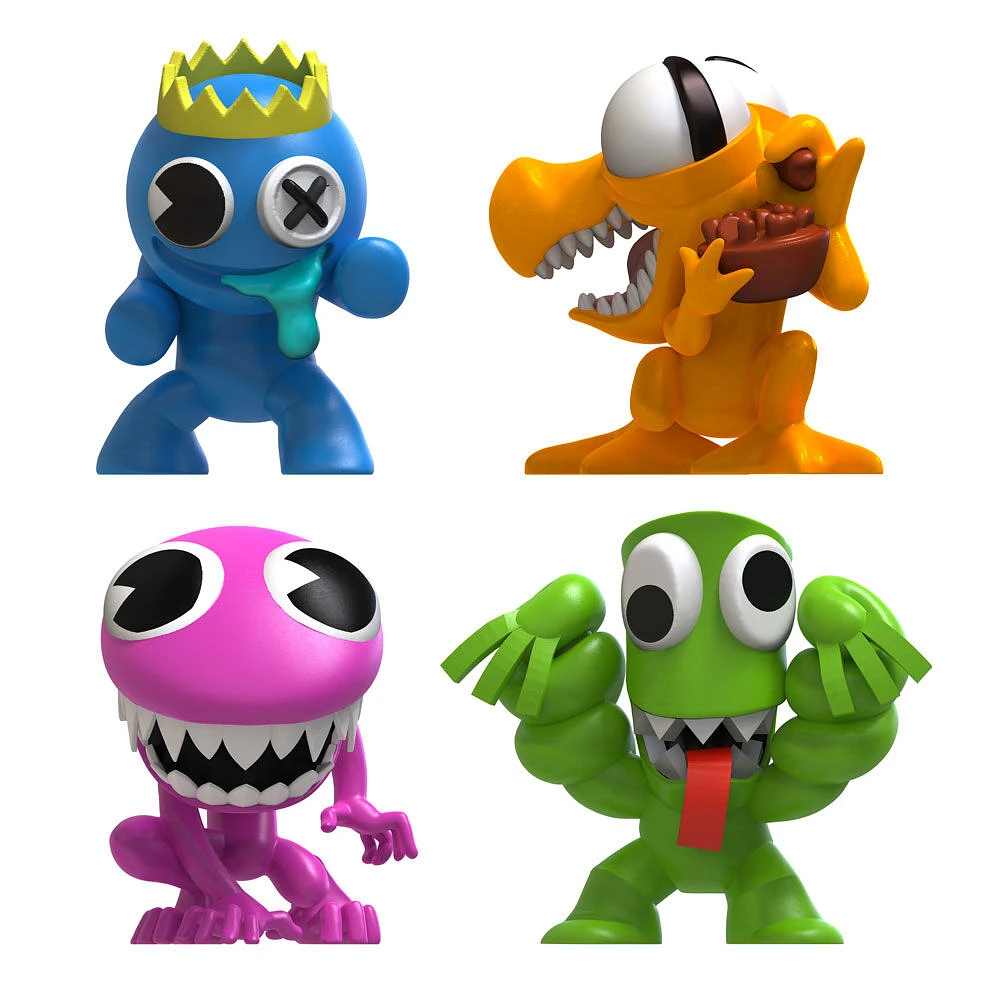 Rainbow Friends - Lot de 4 figurines - Série 1