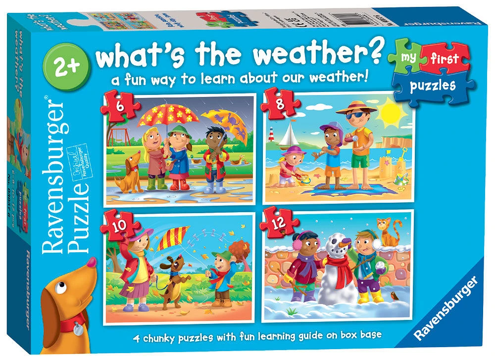 Ravensburger Mes Premiers Puzzles, Quel Temps Fait-Il? (Casse-têtes de 6, 8, 10 et 12 pièces) - Édition anglaise