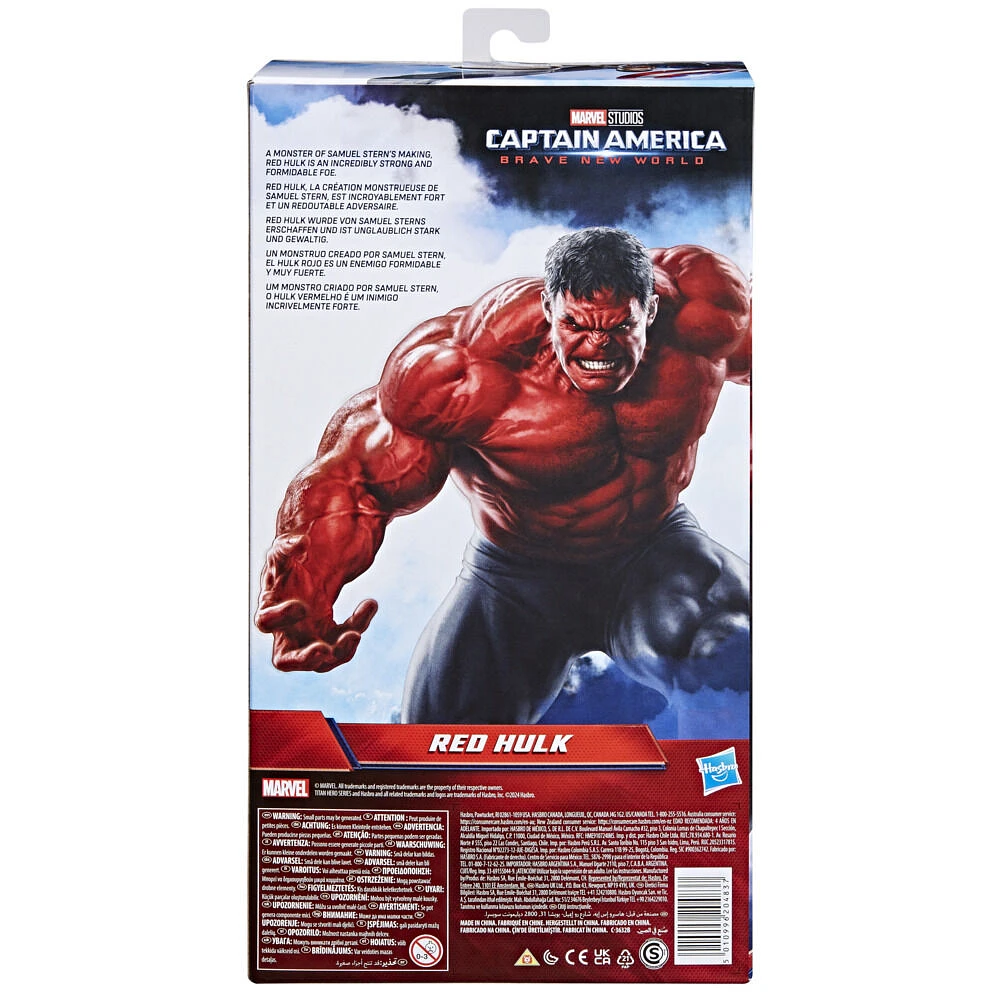 Marvel Studios Captain America Brave New World Titan Hero Series, figurine Red Hulk Deluxe