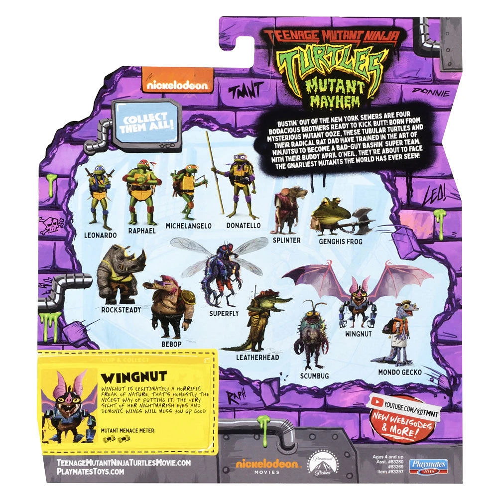 Teenage Mutant Ninja Turtles: Mutant Mayhem -Wingnut Basic Action Figure