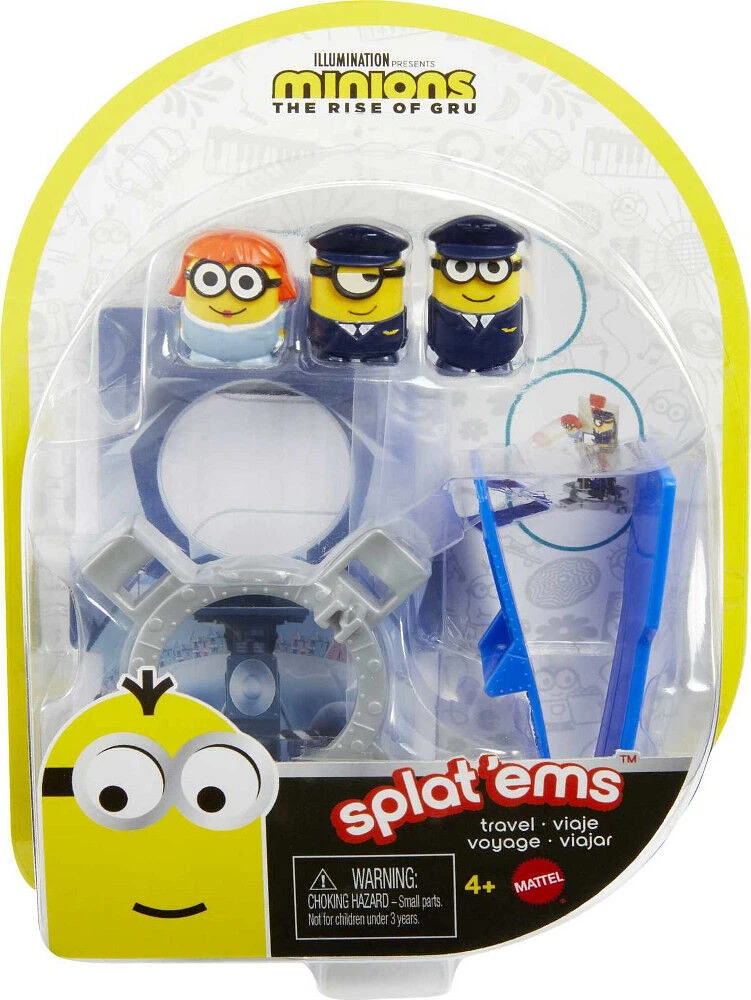 Les Minions 2: Il Était une Fois Gru - Splat 'Ems - Coffret De 3 - Voyage