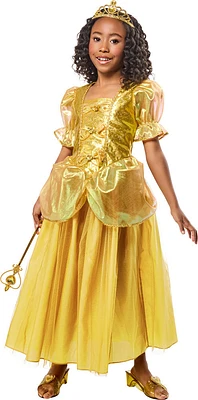 Rubies Gold Princess Costume Dress with Gold Tiara